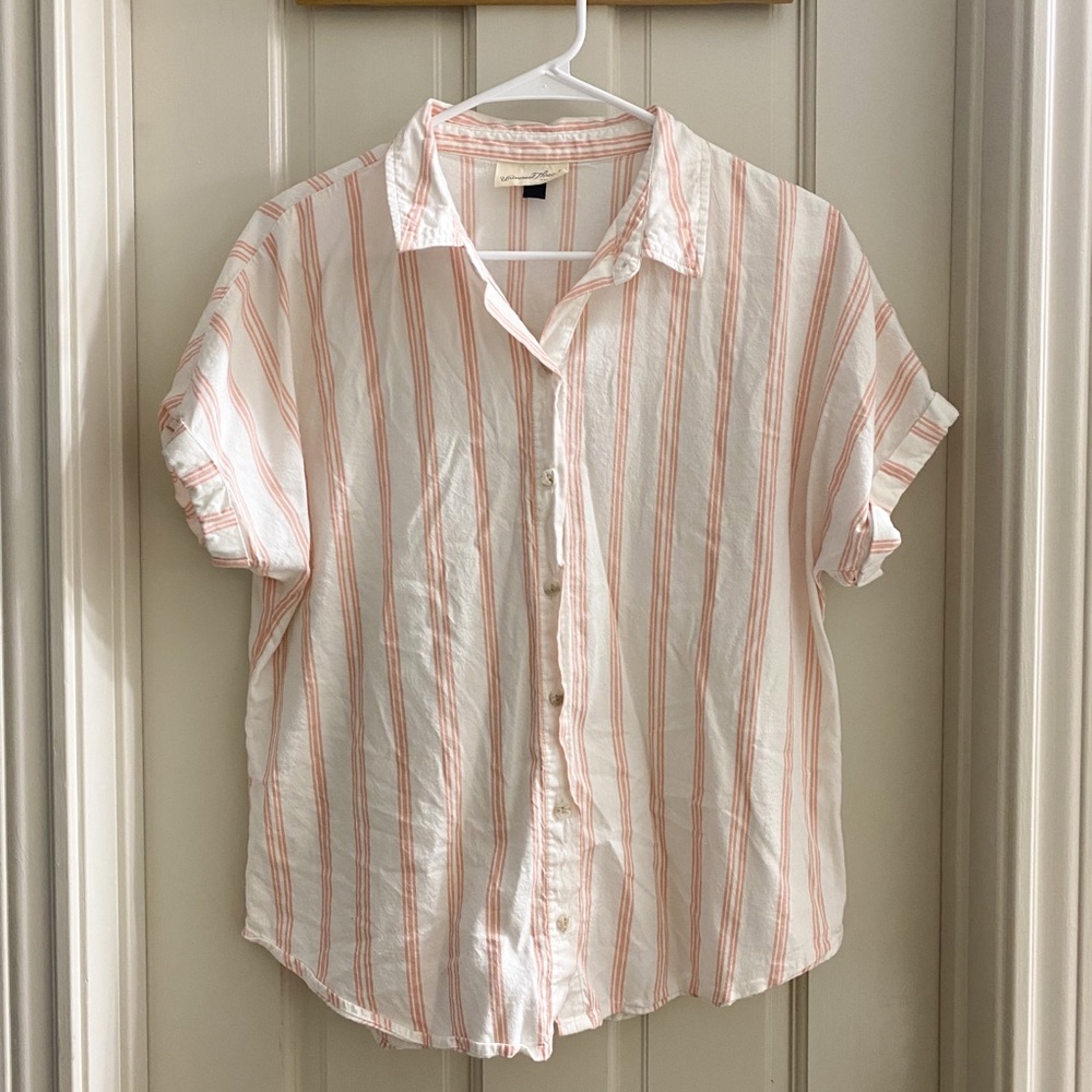 Striped button down shirt